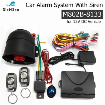 SieNSen Anti-hırsızlık Temel Araç Güvenlik Sistemi ıçin 12 V DC Araç Alarm Immobilizer Merkezi Kilitleme Şok Sensörü M802-8133