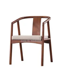 Yeni Çin Sandalye Modern Müzakere Sandalye Zen Çay sırtlı sandalye Ev katı ahşap yemek sandalyesi