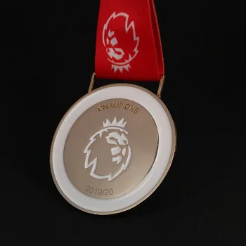 kırmızı kurdele 2019-2020 Premier Büyük Adam Şehir Şampiyonası Futbol Futbol Madalyası Futbol Şampiyonu Madalya Fan Hediyelik Eşya
