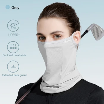 Unisex Tam Yüz Güneş Koruma Maskesi Yumuşak Buz İpek Koşu Spor Maskesi Ayarlanabilir Anti Ultraviyole Yaz Açık Hava Etkinlikleri için