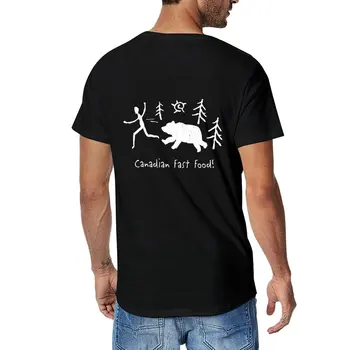 Yeni Kanada Fast Food T-Shirt Estetik giyim spor fan t-shirt egzersiz gömlek erkekler için