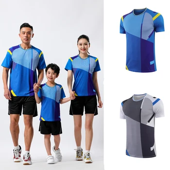 Yeni 2022 Badminton T-shirt Erkekler, Çocuk Tenis Gömlek Şort, Kadın Masa Tenisi Kıyafetleri, Hızlı kuru Spor spor eğitim tişörtleri