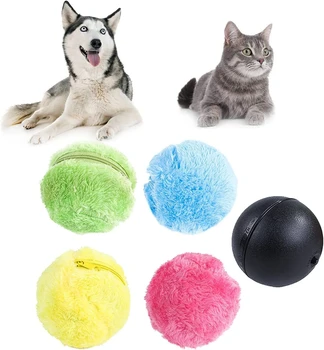 Akıllı Kedi Oyuncak Çiğnemek peluş oyuncak Elektrikli Otomatik Haddeleme Topu İnteraktif Oyuncaklar Kediler Köpekler İçin Oyuncak Oyun Relax Kedi Aksesuarları