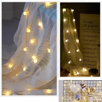 Yatak Odası Çocuk Odası için Kamp Yıldızlı Peri ışıkları pille çalışan Garland Festoon Led Dize İşıklar Düğün Dekorasyon