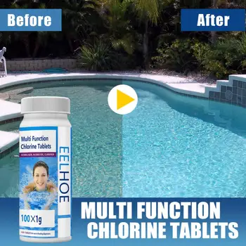 1 ~ 5 ADET Sıcak Çok Fonksiyonlu Efervesan Klor Tabletleri Yüzme Havuzu Yosun Öldürücü Havuz Küvet Balık Tankı