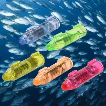 Sualtı Mini balık cazibe göstergesi cazibesi LED yanıp sönen ışık yem