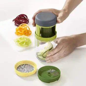 ABS Havuç Salatalık Rende Spiral Bıçak Kesici Sebze Meyve spiral dilimleyici Salata Araçları Kabak erişte Spagetti Maker