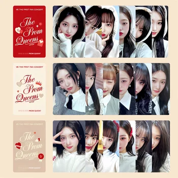 6 adet Kpop IVE Minive Lomo Kartı Fotoğraf Kartları Yujin Gaeul Leeseo Rei LİZ Wonyoung Kartpostal Hayranları Koleksiyonu Hediye