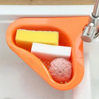 Drenaj Sepeti Taşınabilir mutfak lavabo drenajı Sepeti Yeniden Kullanılabilir çok fonksiyonlu lavabo süzgeci Sepeti Sünger Sabun bulaşıklık rafı Lavabo
