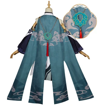 Oyun Honkai Yıldız Ray Fu Hua Cosplay Kostüm Peruk Elbise Pelerin Rol Oynamak Üniforma Aksesuarları Cadılar Bayramı Noel Karnaval Tam Set