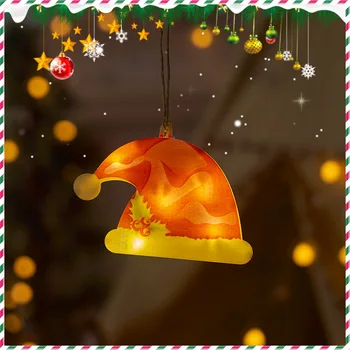 Noel süslemeleri, LED ışıkları, tatil süslemeleri, asılı ışıklar, Noel ağacı atmosfer, küçük gece ışıkları