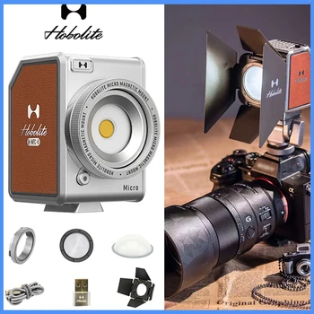 Hobolite Mikro 8W Mini El Taşınabilir Dolgu Kamera Video ışığı için App Kontrolü İle Tiktok Canlı Akış Fotoğraf Lambası