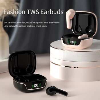 Bluetooth Uyumlu V5. 3 Kulaklık TWS Gerçek kablosuz kulaklıklar Kulak İçi Kulaklıklar Su Geçirmez Mini Kulaklık Stereo Spor Kulaklık