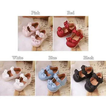 PU Deri için 5 Renk 1 / 6BJD Bebek 4.4 * 2.1 cm 1/6 Bebek Botları Oyun Evi Aksesuarları Farklı Renk PU deri ayakkabı