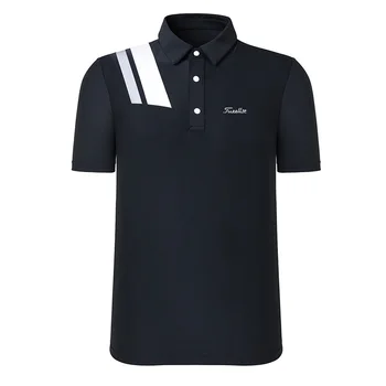 Yeni golf tişörtü Erkek Beyaz kısa kollu tişört İlkbahar Yaz Açık Eğlence Çabuk Kuruyan Nefes Golf POLO GÖMLEK