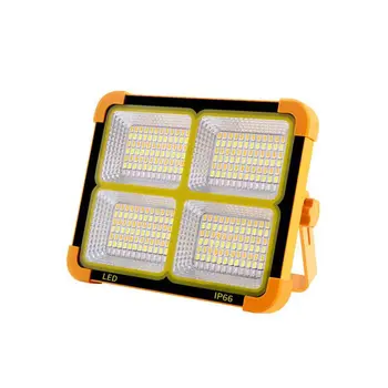 100/200/500W USB şarj edilebilir led lamba güneş projektör mıknatıs ile güçlü ışık taşınabilir kamp çadır lambası çalışma tamir aydınlatma