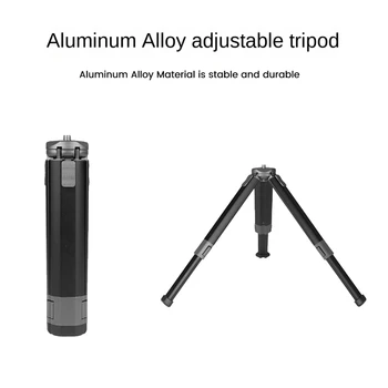 Mini tripod stand braketi Alüminyum Alaşımlı Masaüstü Teleskopik Tripod Evrensel 1/4 İnç Vida Telefonları DSLR kameralar