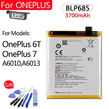 100 % Orijinal Pil BLP685 OnePlus 7 6T A6010 A6013 3700mAh Yüksek kaliteli Yedek Pil