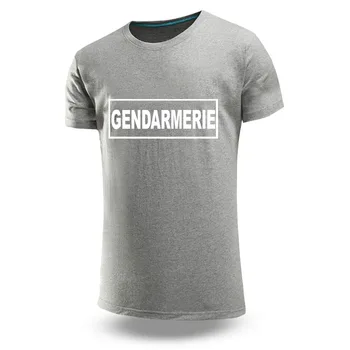 Fransız Jandarma PSIG 2023 Yeni erkek İlkbahar Yaz Dikiş Şort Kollu Nefes Rahat İş Elbiseleri Tee Gömlek