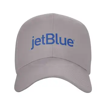 JetBlue Airways Logo Baskılı Grafik Marka Logosu Yüksek Kaliteli Denim kap Örme şapka beyzbol şapkası