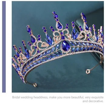 Barok Taç Gelin Vintage Dekor Narin Mücevherli Bantlar Kadın Saç Headdress Alaşım Rhinestone Zarif