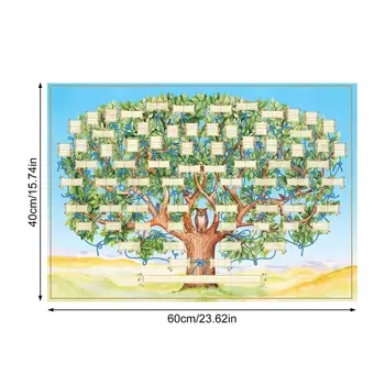 Aile Ağacı Grafik Yaratıcı Nesil Şecere Poster Doldurulabilir Soy Grafik Aile Ağacı Resim Dekor Aile Geçmişi Fotoğraf