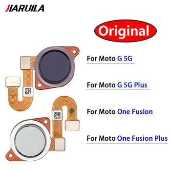 10 adet Moto One Fusion Plus G 5G Artı Parmak İzi Sensörü Dokunmatik KİMLİK Parmak Tarayıcı Sensörü Dönüş Anahtarı Ana Düğme Flex Kablo
