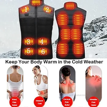 Kadın ısıtma yelek sonbahar ve kış pamuk yelek USB kızılötesi elektrikli ısıtma takım elbise kadın esnek termal kış sıcak ceket