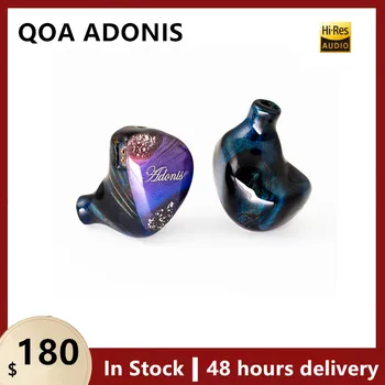 QOA ADONİS Monitör Kulak İçi Kulaklık 2BA+1DD Hibrid Sürücüler HIFI Müzik DJ Kulaklık Kulaklık 0.78 mm 2Pın Ayrılabilir Kablo Kınera
