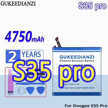 Yüksek Kapasiteli GUKEEDIANZI Pil S35 pro (BAT20M154350) 4750mAh Doogee S35Pro