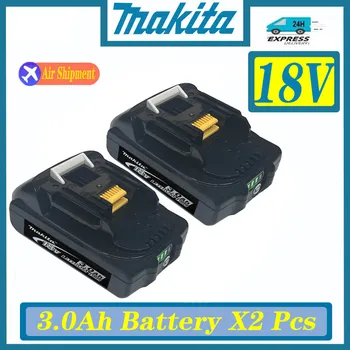 Makita 18V 3.0 Ah 100% Orijinal Şarj Edilebilir Güç Aracı Pil İle LED lityum iyon yedek pil LXT BL1860B BL1860 BL1850