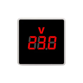 V-PL AC50-500V Kare Voltmetre Mini Dijital Voltmetre Avrupa Priz voltmetre Ev Elektrik Gerilim Metre