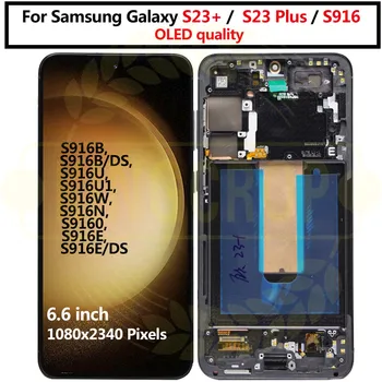 Samsung Galaxy S23 Artı Ekran S916B, S916B / DS, S916U, S916U1, S916W S9160 dokunmatik ekran digitizer Samsung s23+ s23 Artı LCD