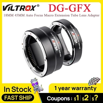 Viltrox DG - GFX 18MM 45MM Otomatik Odaklama Makro Uzatma Tüpü lens adaptörü Fujifilm Fuji G Dağı Kamera Lens GFX50S GFX50R GFX100