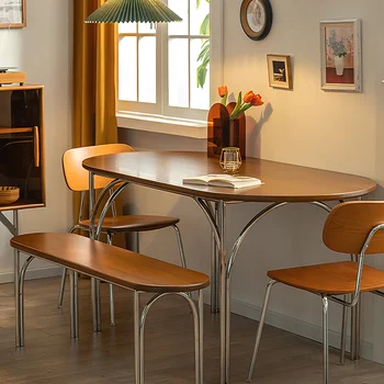 Yuvarlak Antika Yemek Masaları Köşe Başucu Yardımcı Yemek Masaları Çok Fonksiyonlu Mesa Cocina mutfak mobilyası DX50CZ