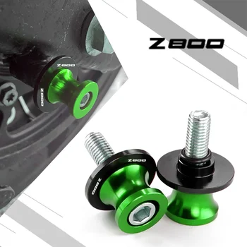 Kawasakı Z 800 için z800 2013-2016 Z800 2023 Motosiklet Aksesuarları CNC M6 / M8 / M10 Salınım Kolu Makaralar Arka Kaydırıcılar Standı Vidaları