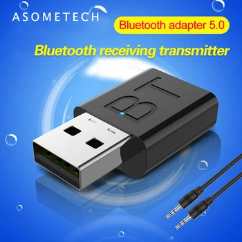 Bluetooth 5.0 Adaptörü Verici Alıcı için Araba Kulaklık TV Ses Kablosuz Verici AUX HİFİ Stereo USB Bluetooth Adaptörü