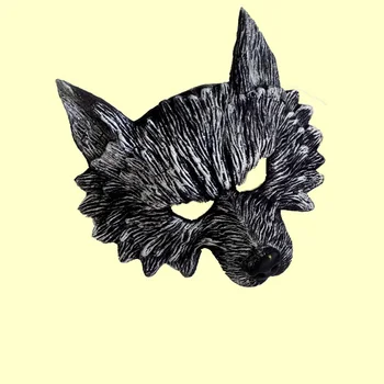 1 ADET Gizemli Kurtadam Maskesi Kurt Kafası Çocuklar Yetişkin Cosplay Cadılar Bayramı Partisi Disguise Sahne Dekorasyon