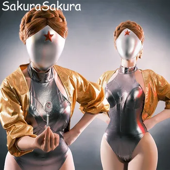 Atomik Kalp Natasha Cosplay Kostüm Kadın Tulum Oyunu Twins Atomik Kalp Figuresuit Dixie Takım Elbise Twins Dansçıları
