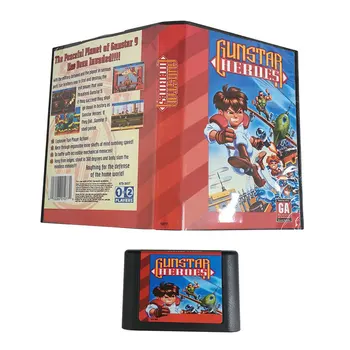 Gunstar Heroes MD Oyun Kartuşu İçin 16 Bit NTSC Ve PAL video oyunu Konsolu