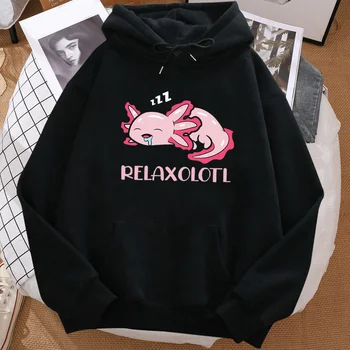 Meksika salamander hoodie kadın mektubu desen baskılı Kore hip-hop Harajuku 2023 kadın hoodie karikatür desen trend rahat