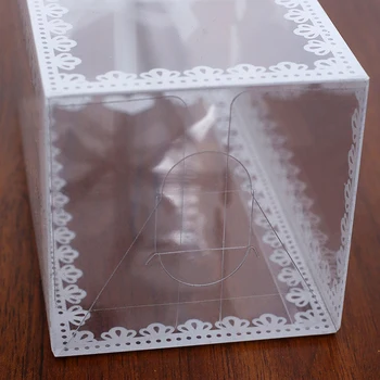 10 ADET Şeffaf PVC Kutu Düğün / Doğum Günü Sevgililer Favor Kutusu kek ambalajı Çikolata Şeker Draje Parti Olay Şeffaf Hediye Kutusu