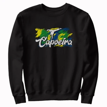 Brezilyalı Capoeira Hobi Dövüş sanatları Eğitimi Kazak Yeni %100 % Pamuk Rahat Rahat Erkek Giyim Moda Streetwear