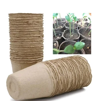 8cm Kağıt büyümek Pot Bitki Marş Ot sebze çiçek saksısı Kreş Fincan Takımı Biyobozunur Ev bahçe aletleri yetiştirme
