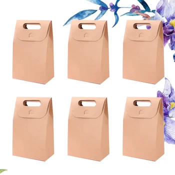 20 adet Katlanabilir Çerez Kutuları Taşınabilir Kağıt Torbalar Katlanır ambalaj Kutusu Kurabiye Kapları Bisküvi Tutucu Ev Tatlı Dükkanı için