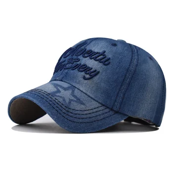 Yaz Yeni 2023 Denim beyzbol şapkası Erkek Kadın Mektup İşlemeli Kamyon şoförü Kapakları Kadın Moda Hip Hop güneş şapkası Erkek Snapback Şapka