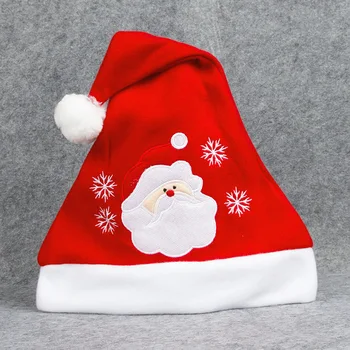 1 ADET Yeni Yıl Sıcak Yetişkin Çocuk Tarzı Noel Şapka Noel Dekorasyon Peluş High-end Noel Şapka
