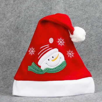 1 ADET Yeni Yıl Sıcak Yetişkin Çocuk Tarzı Noel Şapka Noel Dekorasyon Peluş High-end Noel Şapka