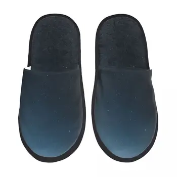 Yıldızlı Okyanus Estetik peluş terlik Ayakkabı Unisex kapalı Kürklü Terlik ev Ayakkabıları