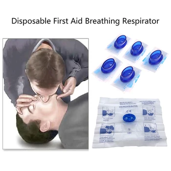 2/4 ADET Tek Kullanımlık İlk Yardım Solunum Solunum CPR Yüz Kalkanı Solunum Solunum Maskesi Acil Eğitim Kurtarma Araçları
